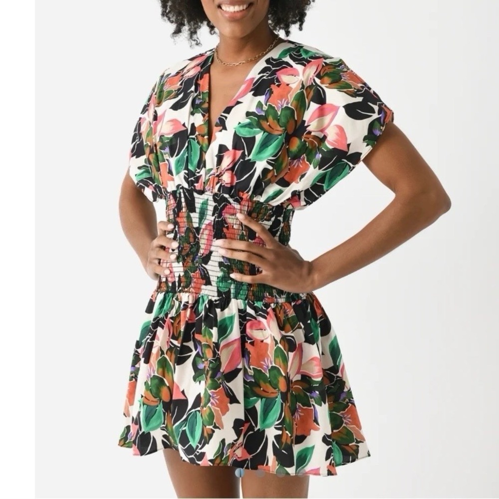 MISA Los Angeles Della Dress Las Palmas Colorful Floral Cocktail Resort SMALL